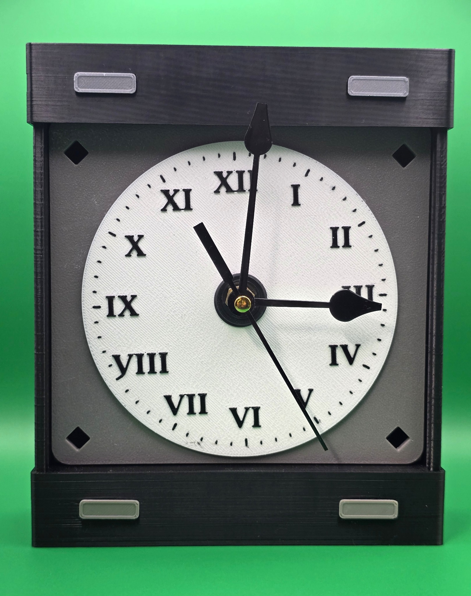 Roman numeral clock in a Stated Reverie Memory Frame