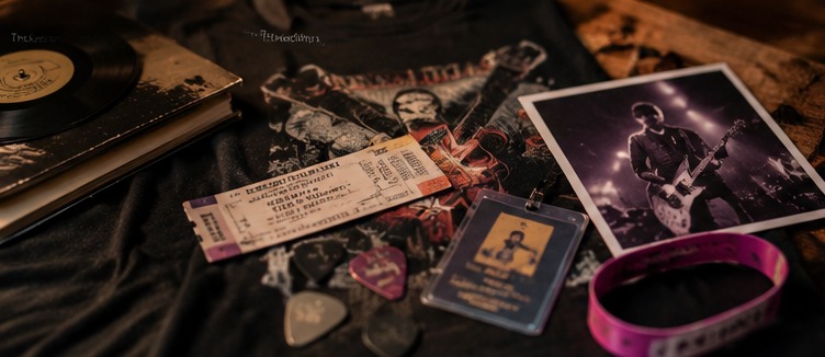 Albums, tickets, photographs and personal memorabilia representing the meaningful objects and memories people keep